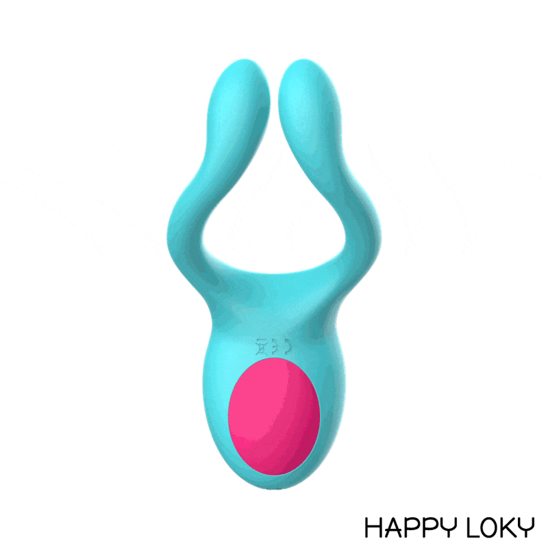 Vibratore multiuso per uomo e donna con telecomando 10 modalità di vibrazione silicone medico impermeabile Happy Loky