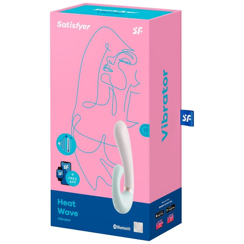 Vibratore Rosa Coniglietto Bluetooth Riscaldante Stimolazione Clitoride e Punto G con App Satisfyer Connect