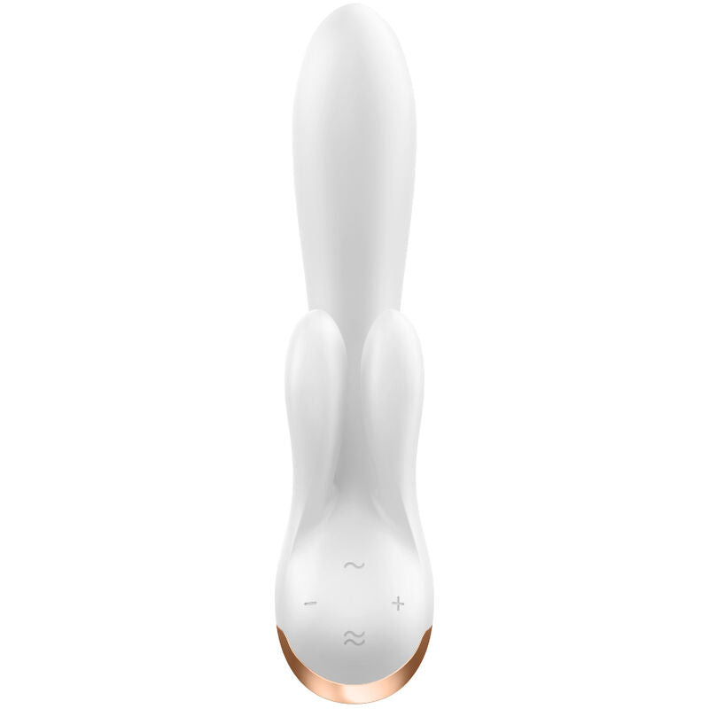 Vibratore doppio ricaricabile impermeabile silicone app compatibile stimolazione clitoride punto G Satisfyer Connect