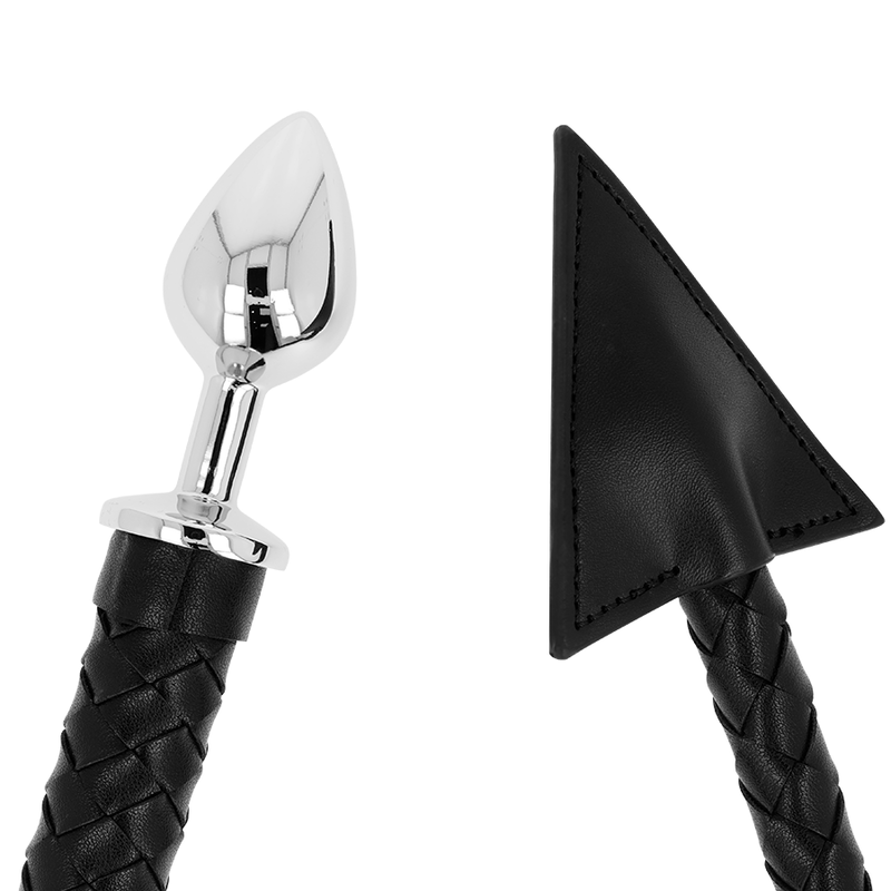 plug anale in metallo 7cm con coda sintetica diavolo per giochi di coppia aspetto seducente senza ftalati ohmama fetish
