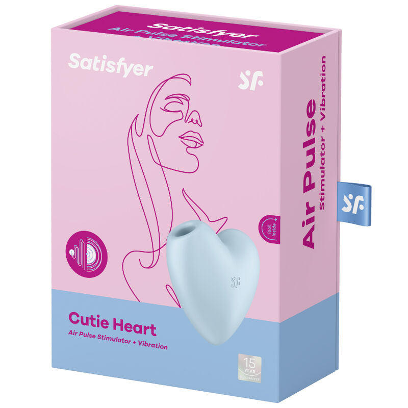 Satisfyer - Stimolatore E Vibratore Cutie Heart Air Pulse Blu