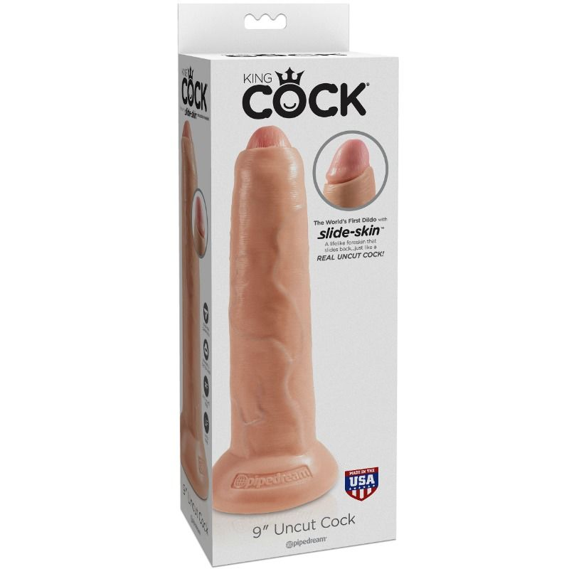 King Cock - Dildo Realistico Carne Non Tagliata 23 Cm
