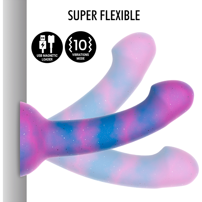 Dildo vibrante galaxy 18cm tecnologia wireless Watchme stimolazione punto G silicone medico Mythology Fantasy