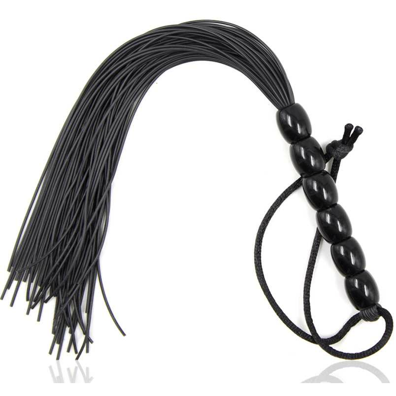Frustino in pelle manico intrecciato 44cm secretplay