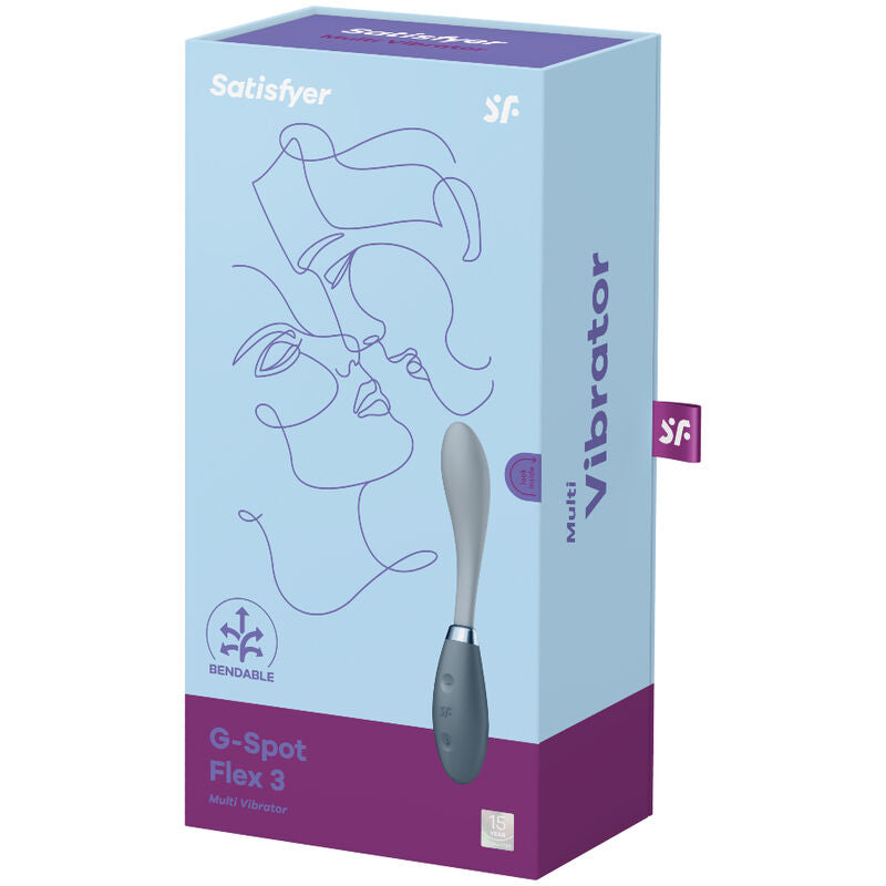 Satisfyer - Multi Vibromasseur G-Spot Flex 3 Gris