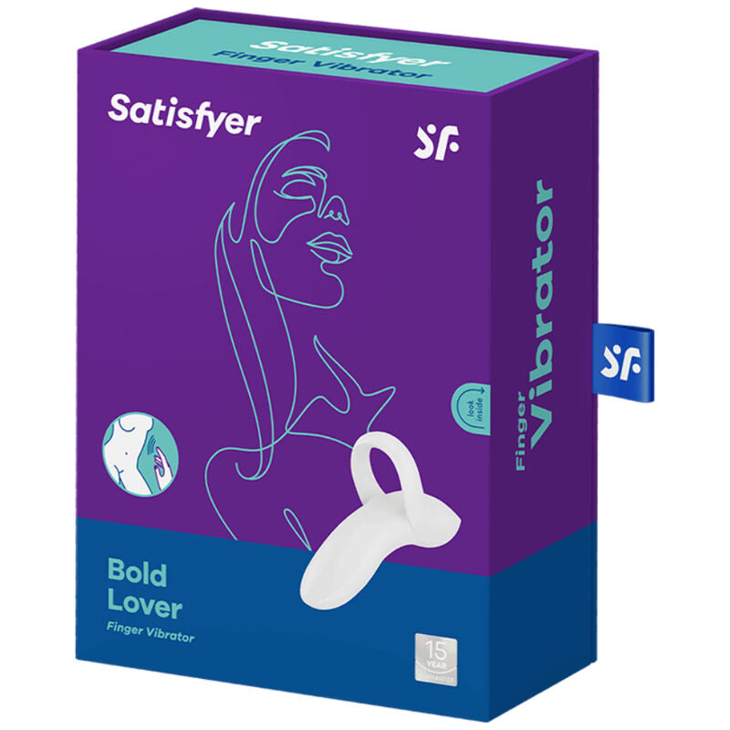 Satisfyer - Vibrateur à doigt Bold Lover Blanc