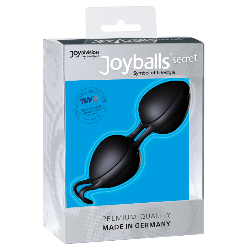 Palline vaginali nere per rafforzamento muscoli pelvici principianti in Silikomed Joydivision Joyballs