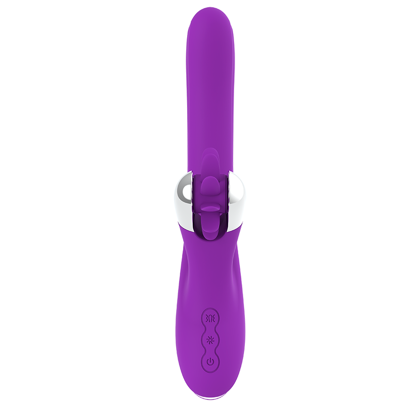 Vibratore rabbit stimolatore rotante clitoride multifunzione silicone morbido ricaricabile USB impermeabile Fun Function