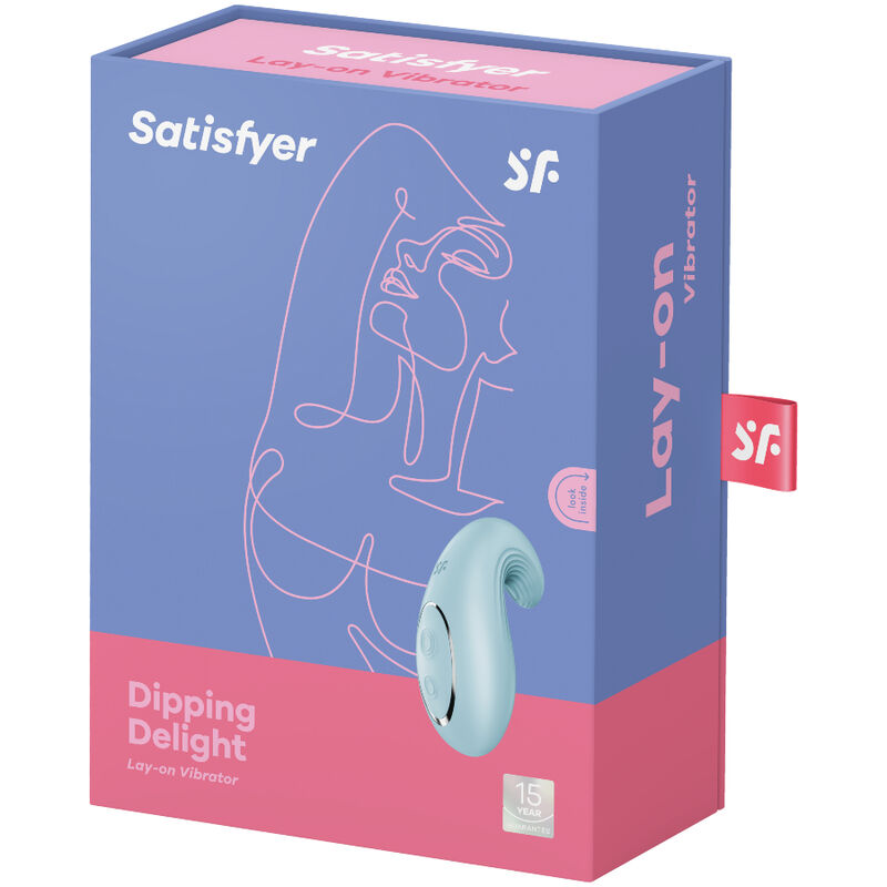 Satisfyer - Vibromasseur de comptoir bleu Dipping Delight