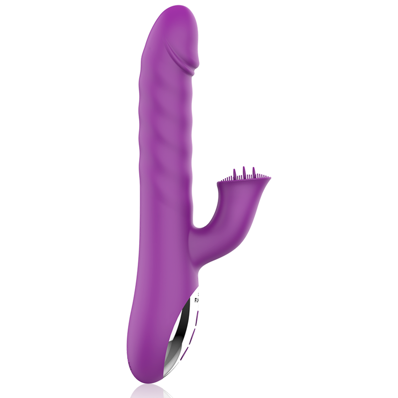 Vibratore stimolatore rabbit clitoride e punto G con vibrazione rotante 10 modalità USB impermeabile silicone morbido Fun Function