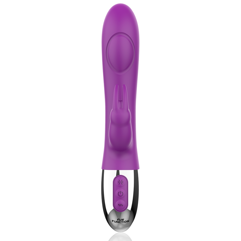 Vibratore rabbit doppia funzione 2 motori stimolazione clitoride silicone morbido ricaricabile impermeabile Fun Function