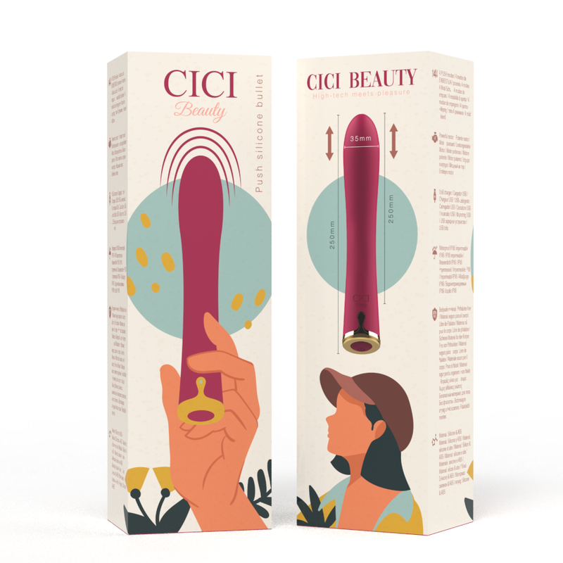 Cici Beauty - Balle poussoir en silicone de qualité supérieure