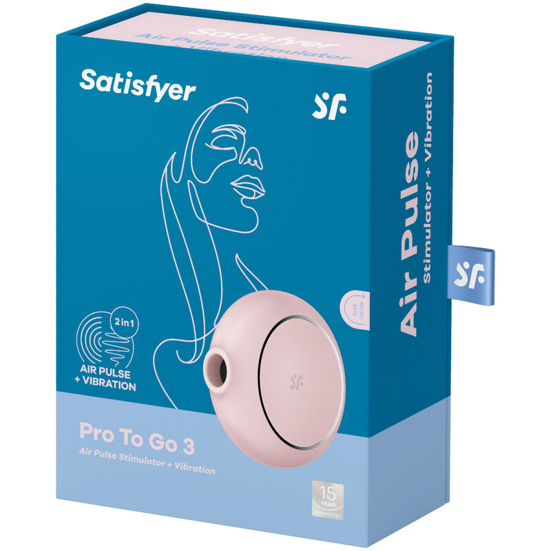 Vibratore stimolatore soffiatore clitoride doppia funzione portatile compatto in silicone medico Satisfyer Air Pulse