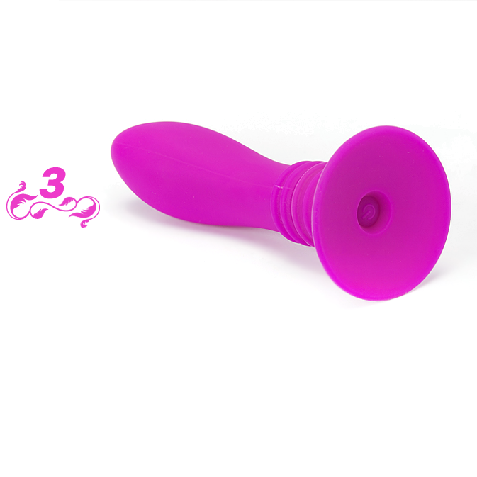 Vibratore plug anale impermeabile 100 silicone con 10 modalità vibrazione e ventosa Pretty Love Smart