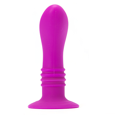 Vibratore plug anale impermeabile 100 silicone con 10 modalità vibrazione e ventosa Pretty Love Smart