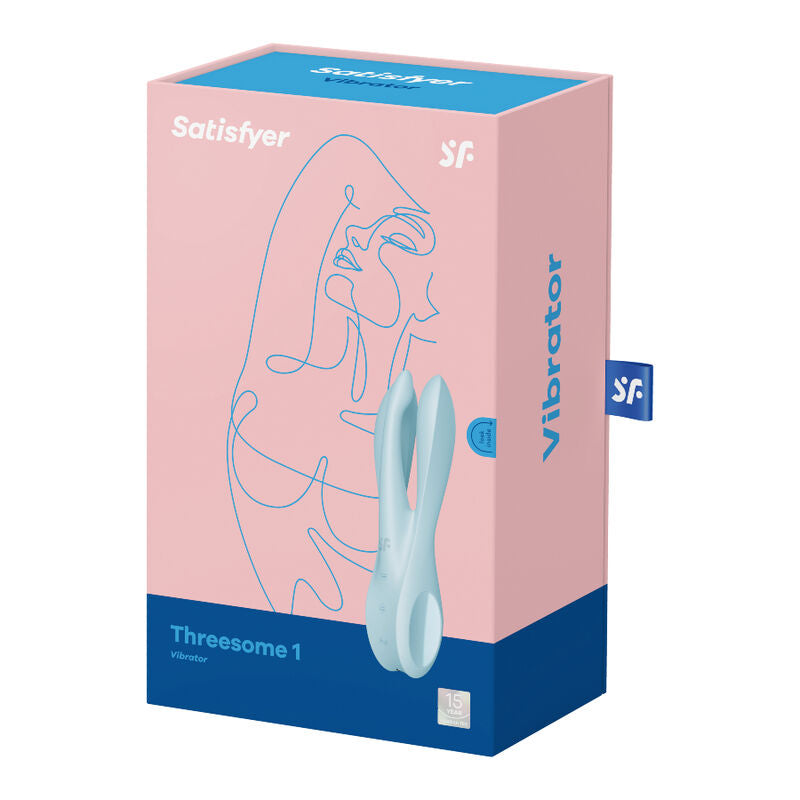 Vibratore doppio in silicone flex stimolazione clitoride e labbra 3 motori potenti 12 programmi impermeabile Satisfyer