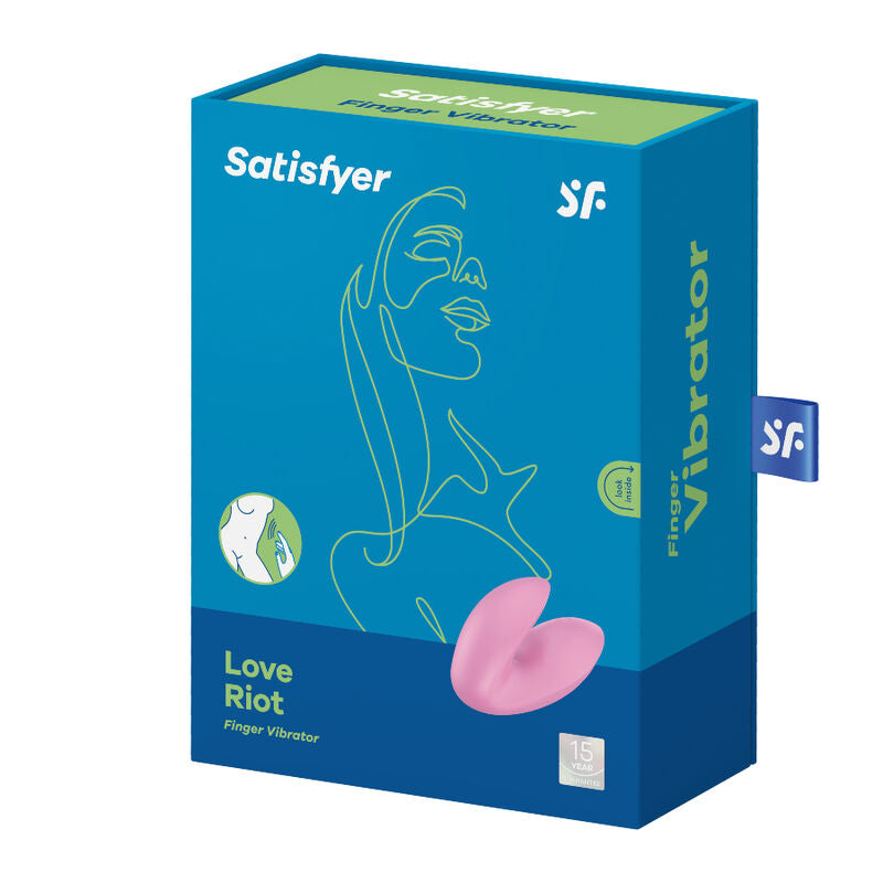 Vibratore da dito versatile Satisfyer impermeabile programma e silicone morbido con USB SATISFYER VIBRATOR