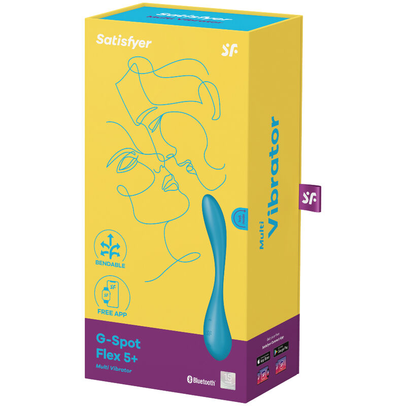 multivibratore flessibile per stimolazione punto G con app impermeabile ricaricabile silicone Satisfyer Vibrator