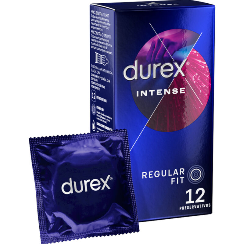 preservativi stimolanti aumento piacere sensazioni intenso lubrificati gel stimolante 12 pezzi Durex Condoms