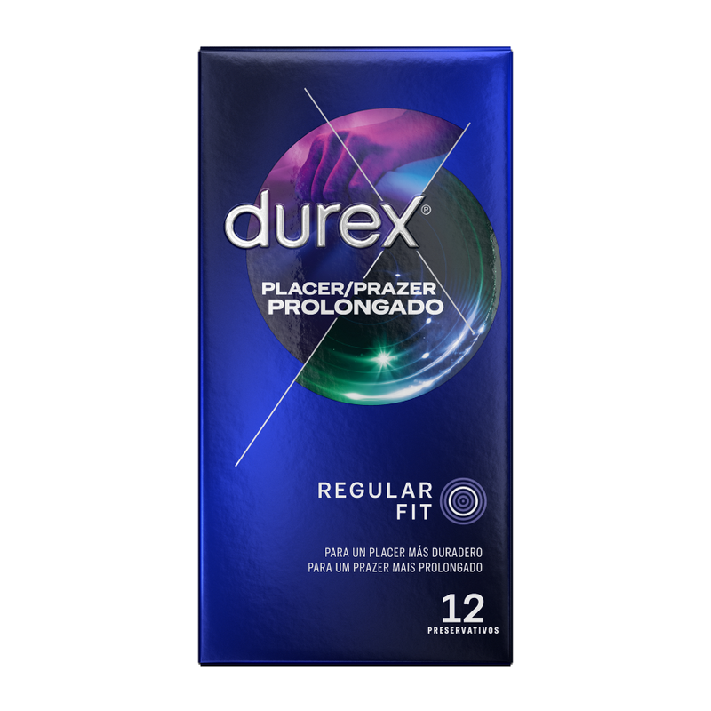 Preservativi ritardanti durevoli Durex Pleasure Extended con lubrificante Performa per eiaculazione ritardata 12 unità Durex Condoms