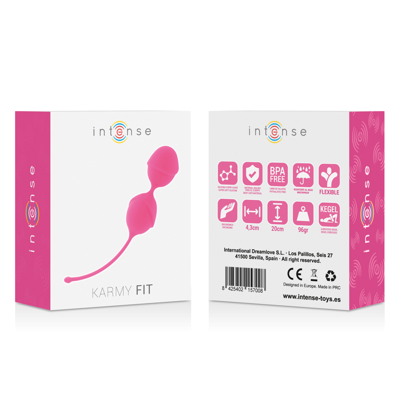 Palline Kegel in silicone per il pavimento pelvico contro le perdite urinarie e tonificazione INTENSE HEALTH & FUN