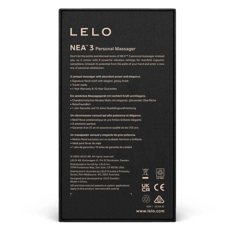 Lelo - Masseur personnel Nea 3 - Noir