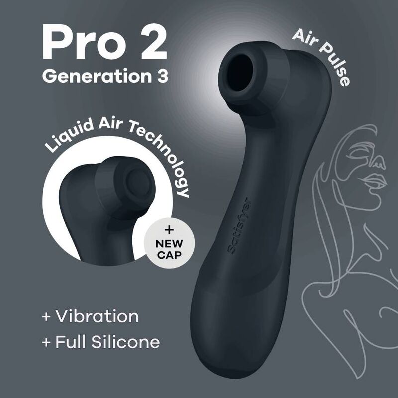 Satisfyer Pro 2 Generazione 3 stimolatore clitorideo aria liquida vibrazione silicone impermeabile rosso SATISFYER AIR PULSE