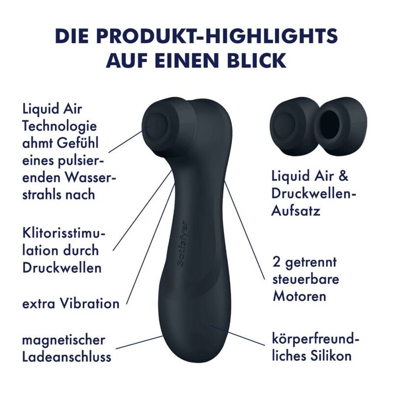 Satisfyer Pro 2 Generazione 3 stimolatore clitorideo aria liquida vibrazione silicone impermeabile rosso SATISFYER AIR PULSE