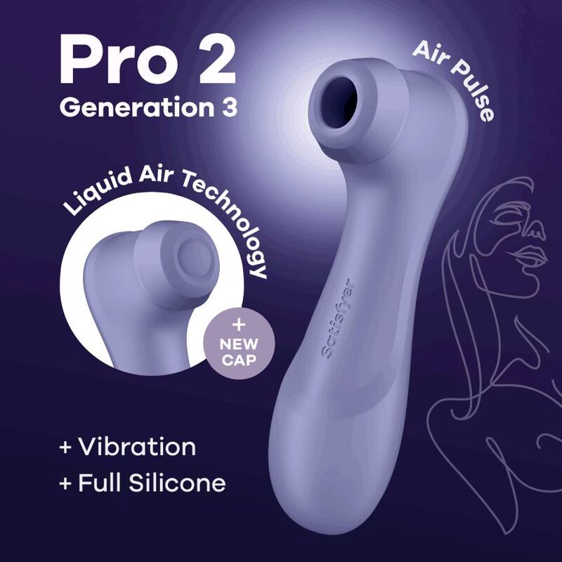 Satisfyer Pro 2 Generazione 3 stimolatore clitorideo aria liquida vibrazione silicone impermeabile rosso SATISFYER AIR PULSE