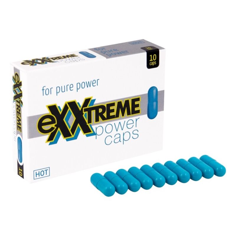 Capsule potenzianti con cardamomo e guaranà aumento resistenza e stimolazione sessuale HOT Extreme Power Caps 10 pezzi