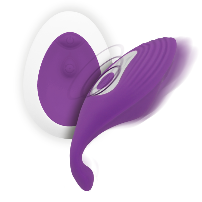 Vibratore per slip viola con telecomando 10 modalità silicone impermeabile batteria lunga durata Intense Health Fun