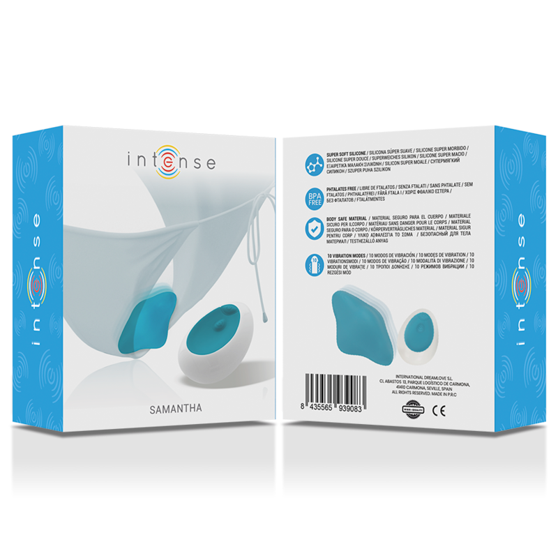 Intense - Samantha Pantie Télécommande Bleu