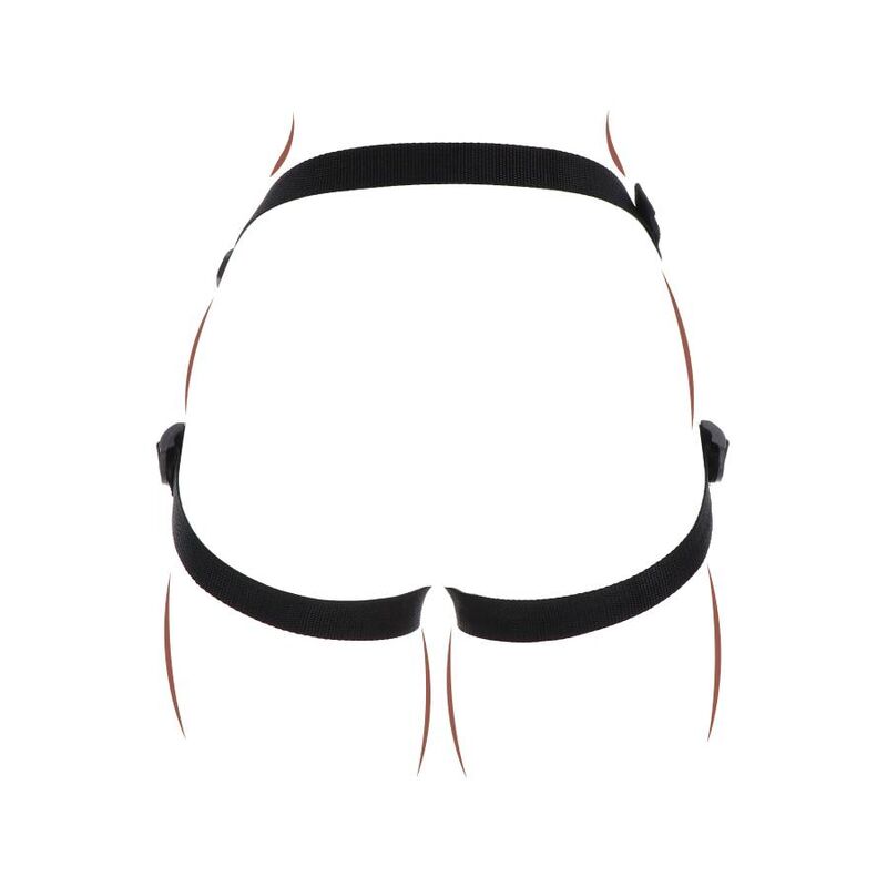 Get Real - Imbracatura Da Piacere Con Cinturino Nera