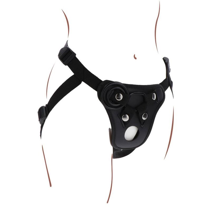 Get Real - Imbracatura Da Piacere Con Cinturino Nera