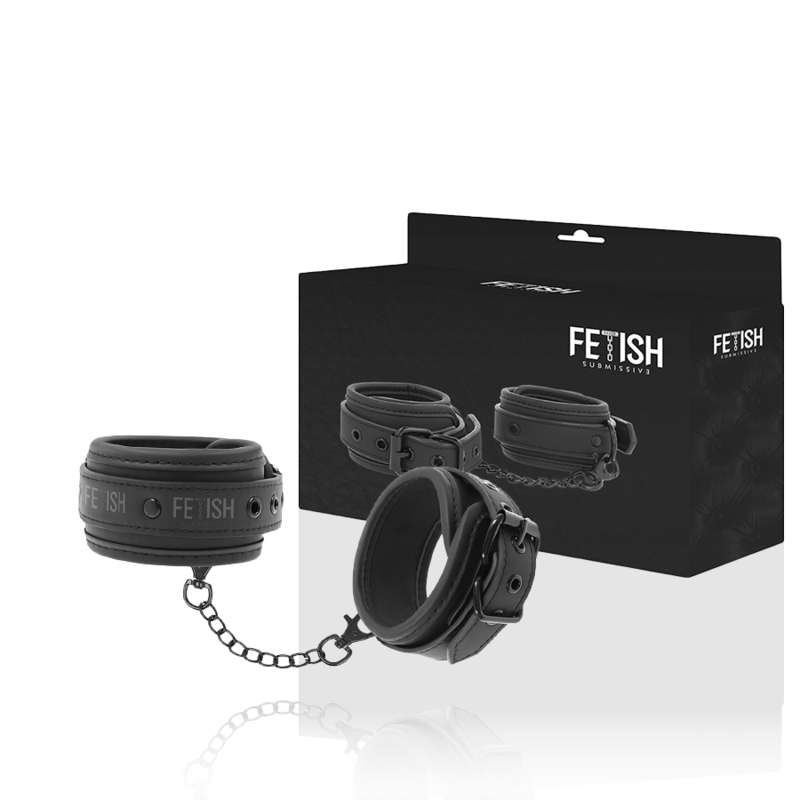 Manette bondage in neoprene con catenella regolabile fetish
