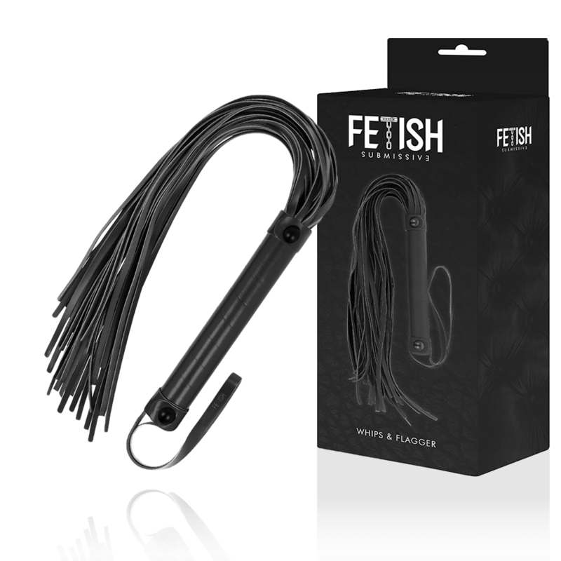 Frustino in pelle vegana con cornidi in pelle intrecciata ed a strisce fetish bondage bdsm