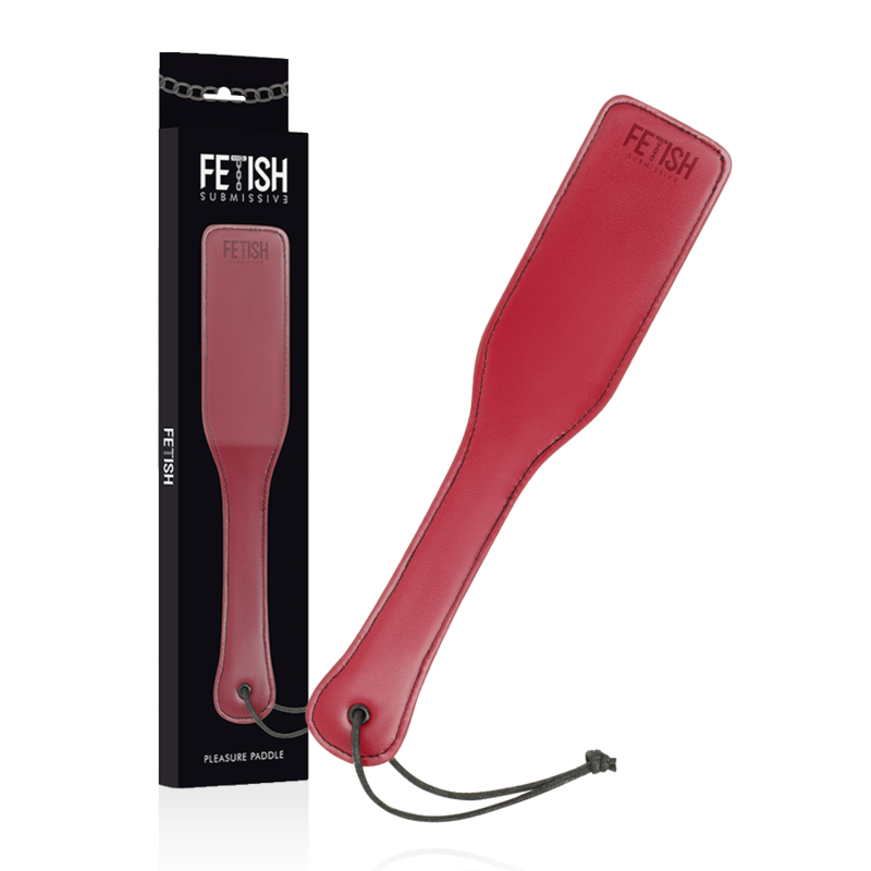 Paddle in pelle vegana rettangolare fetish color rosso bondage bdsm