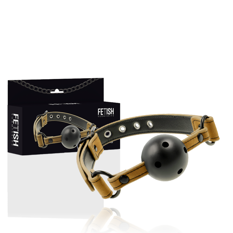 Morso bavaglio constrittivo con morso a spera traspirante regolabile bondage 