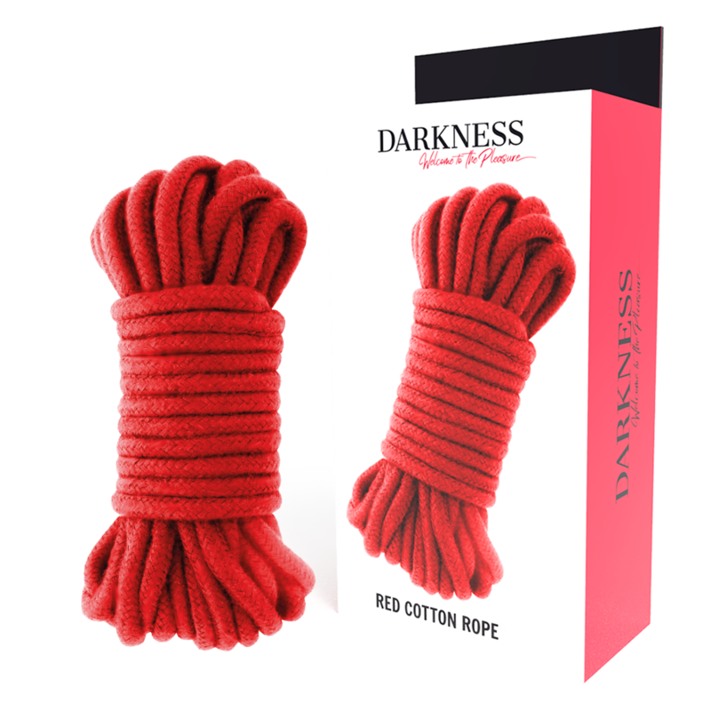 Corde per legatura bondage shibari rossa 5 mt 