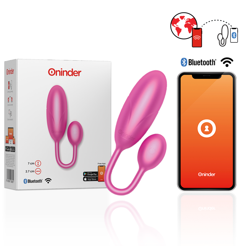 Oninder - Denver Vibrating Egg Pink 7 X 2.7 Cm Free App 