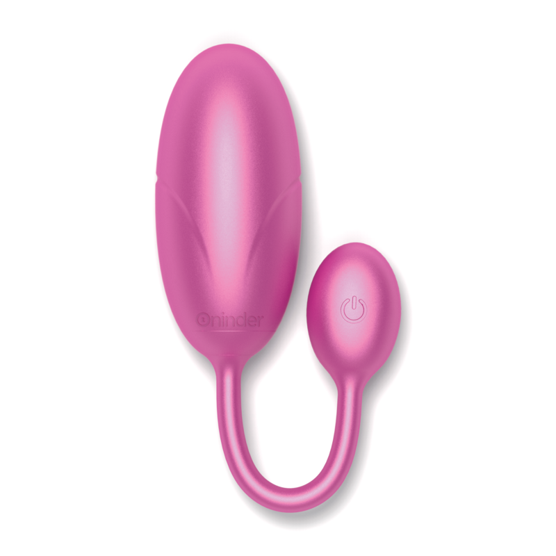 Uovo vibrante rosa Tokyo 75x32 mm con app gratuita ergonomico impermeabile silenzioso potente ONINDER