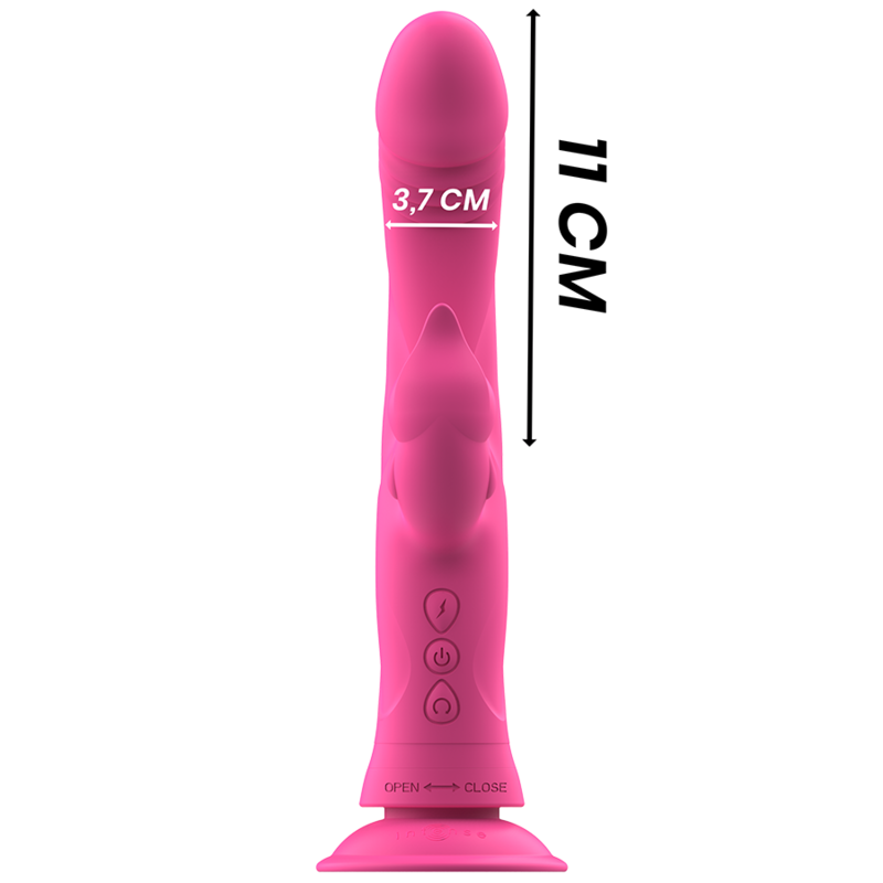 Intense - Julio Rabbit Vibrator In Pink Silicone