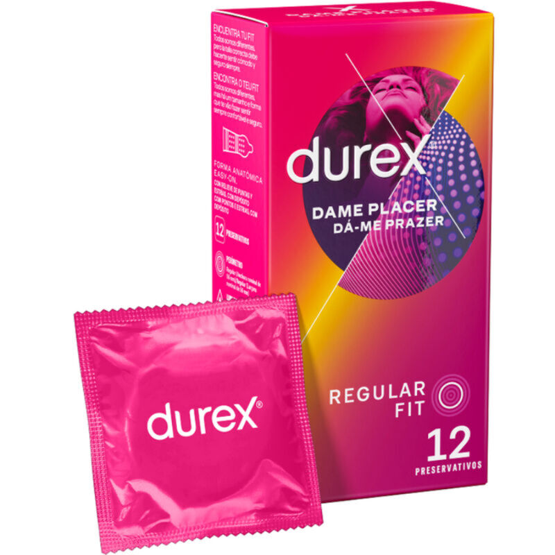 Preservativi stimolanti Durex con rilievi e strie in lattice naturale confezione da 12 unità Durex Condoms