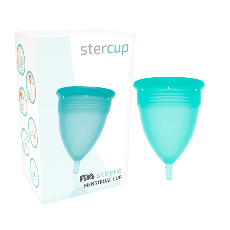 Coppetta mestruale in silicone FDA taglia S lunga durata fino 12 ore comoda ecologica per sport igiene giornaliera Stercup