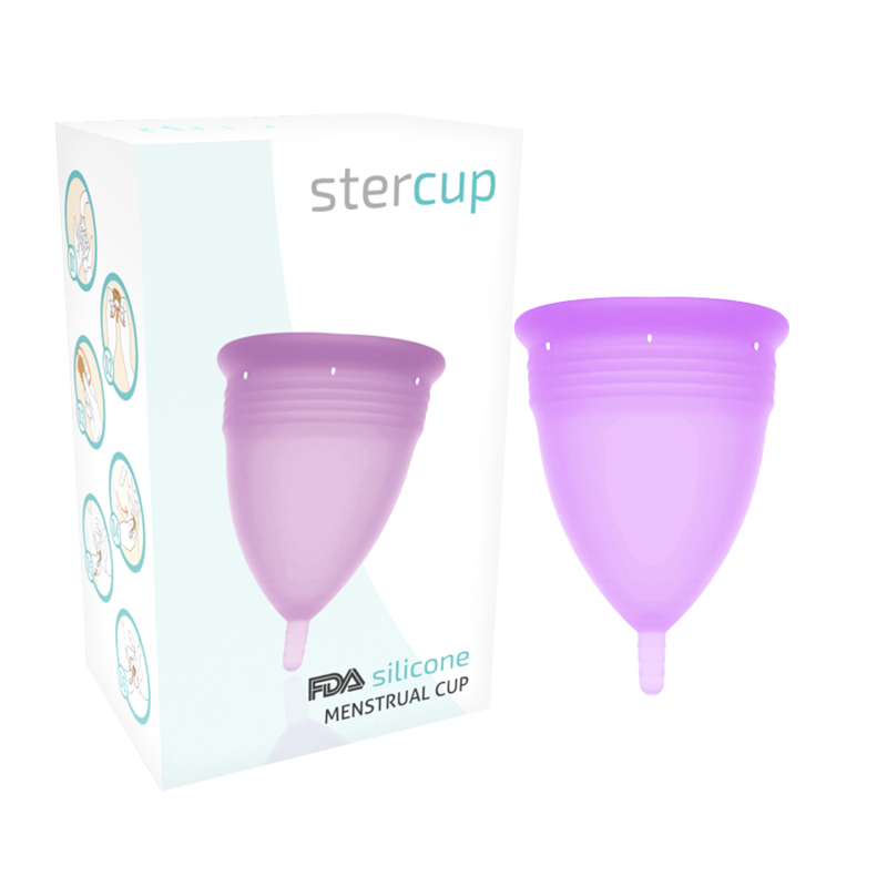 Coppetta mestruale in silicone FDA ipoallergenica taglia S lunga durata fino a 12 ore ideale per sport Stercup