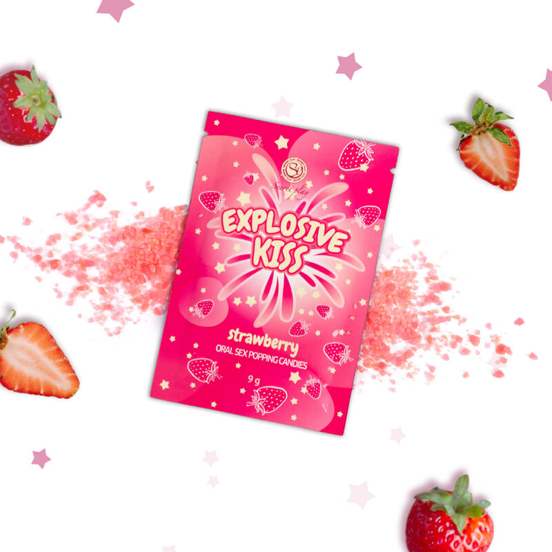 Caramelle scoppiettanti alla fragola per esperienze di sesso orale uniche e inaspettate Secretplay Cosmetic