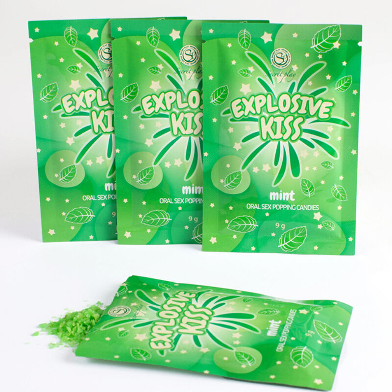 Caramelle effervescenti alla menta per sesso orale esperienza esplosiva 9g Secretplay Cosmetic