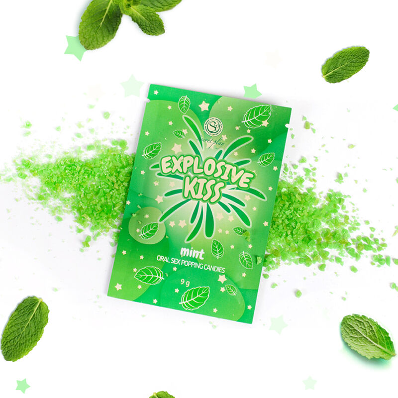 Caramelle effervescenti alla menta per sesso orale esperienza esplosiva 9g Secretplay Cosmetic