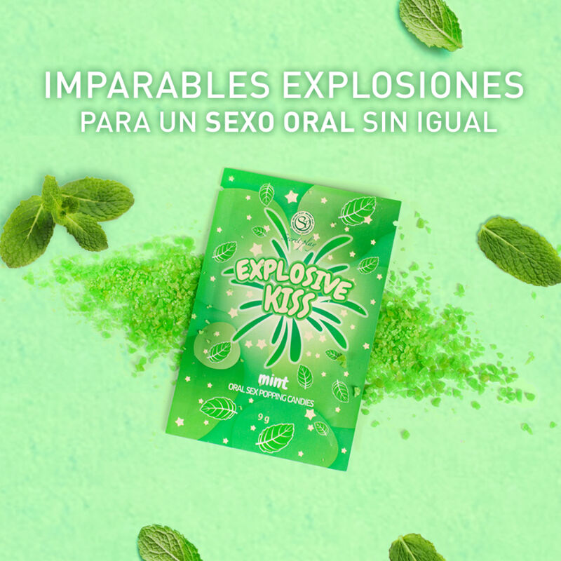 Caramelle effervescenti alla menta per sesso orale esperienza esplosiva 9g Secretplay Cosmetic