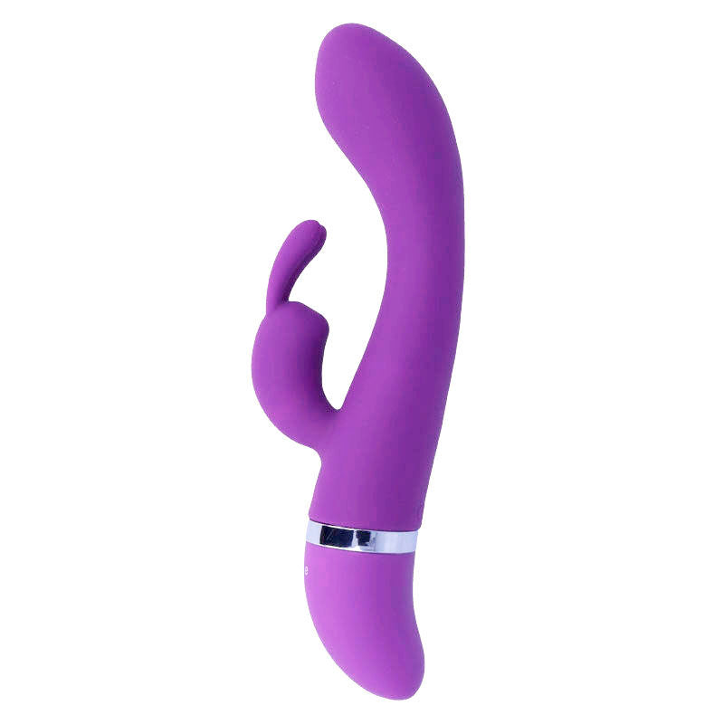 Vibratore rabbit lilla flessibile con 30 modalità di vibrazione e stimolazione del clitoride in silicone Intense